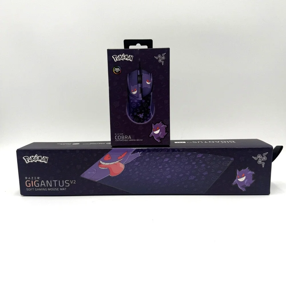 Razer Gigantus V2 Mouse Pad and Razer Cobra Mouse Pokemon Gengar Edition Bundle